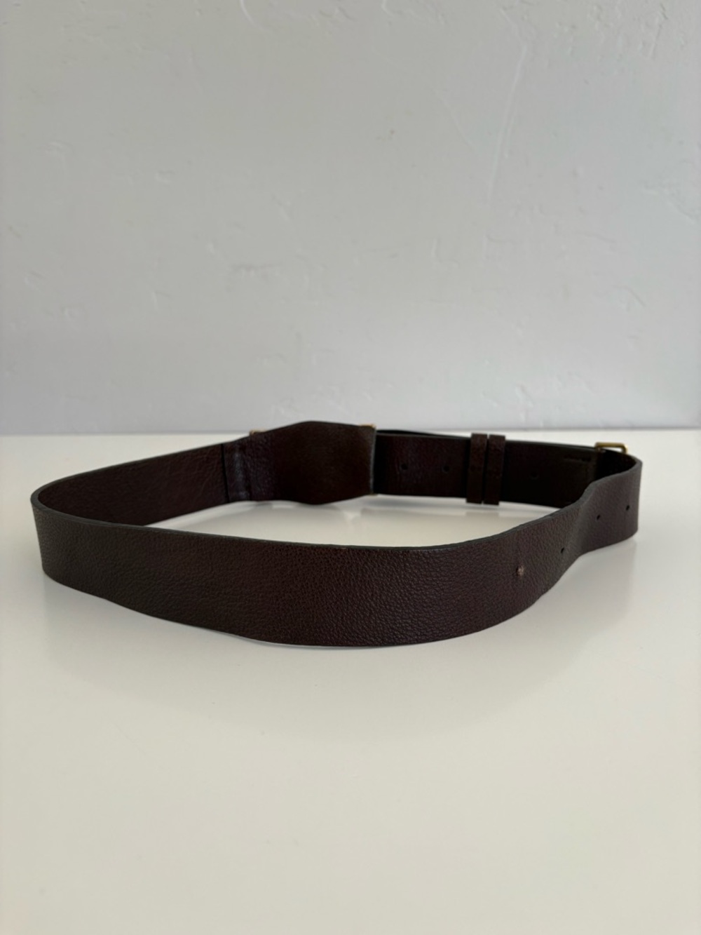 Auth BURBERRY Brown Leather Belt - Picture 4 of 9